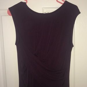 Dark Purple Kut from the Kloth sleeveless dress